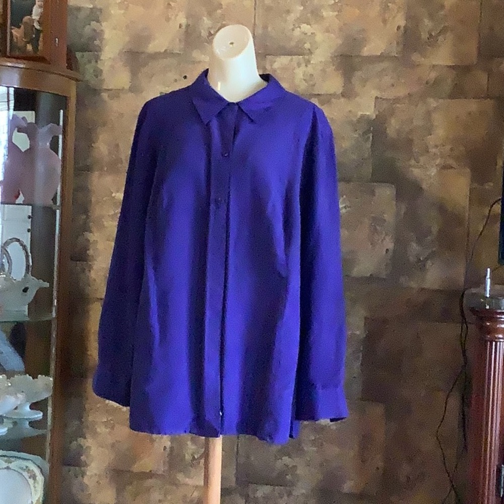 Ladies light wt. jacket purple. 1x